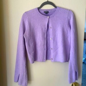 Wild Fable light purple, cropped cardigan. Size M